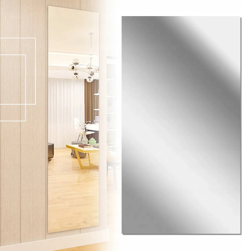 Tükörfólia Öntapadós Tükör Bútor Falra 200X60CM