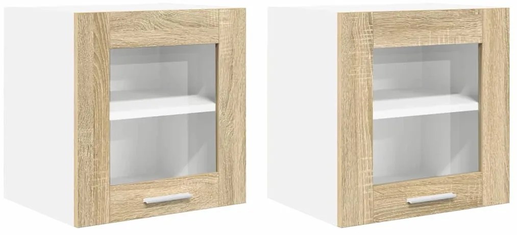 Függő szekrény Riga 2 pcs Sonoma tölgy 40 x 31 x 40 cm Faanyag