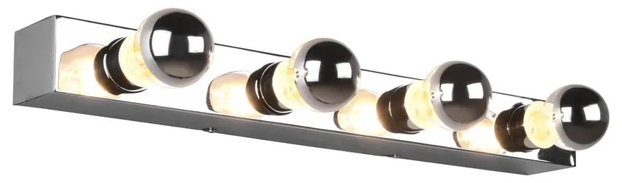 Fényes ezüstszínű fali lámpa Theatro – Trio