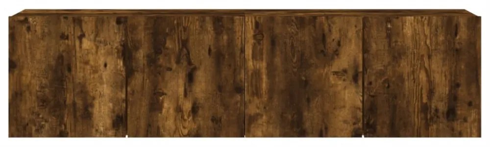 2 db füstös tölgy színű fali TV-szekrény 80 x 30 x 41 cm