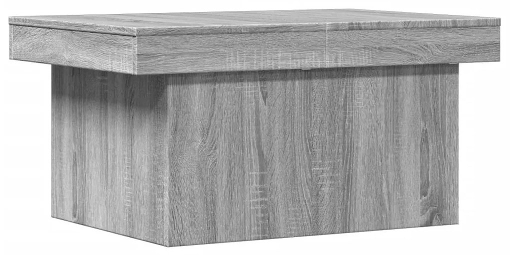 Szürke sonoma szerelt fa dohányzóasztal 100x55x40 cm