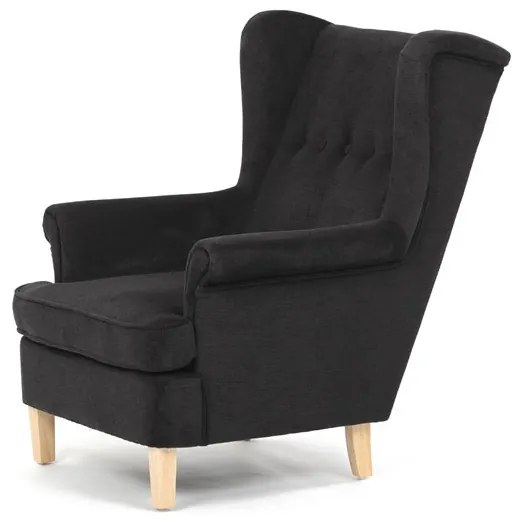 Fekete Szövet U-Fotel. AK-388 BK2