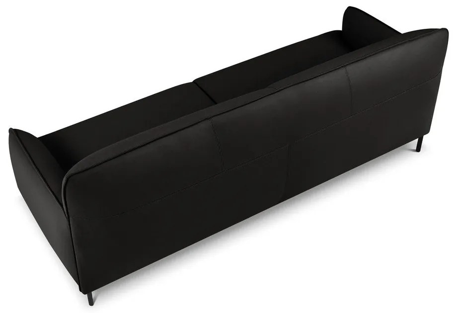 Neso fekete bőr kanapé, 235 x 90 cm - Windsor &amp; Co Sofas