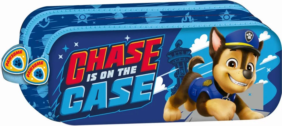 Mancs Őrjárat Chase is on the Case 2 rekeszes tolltartó 23 cm