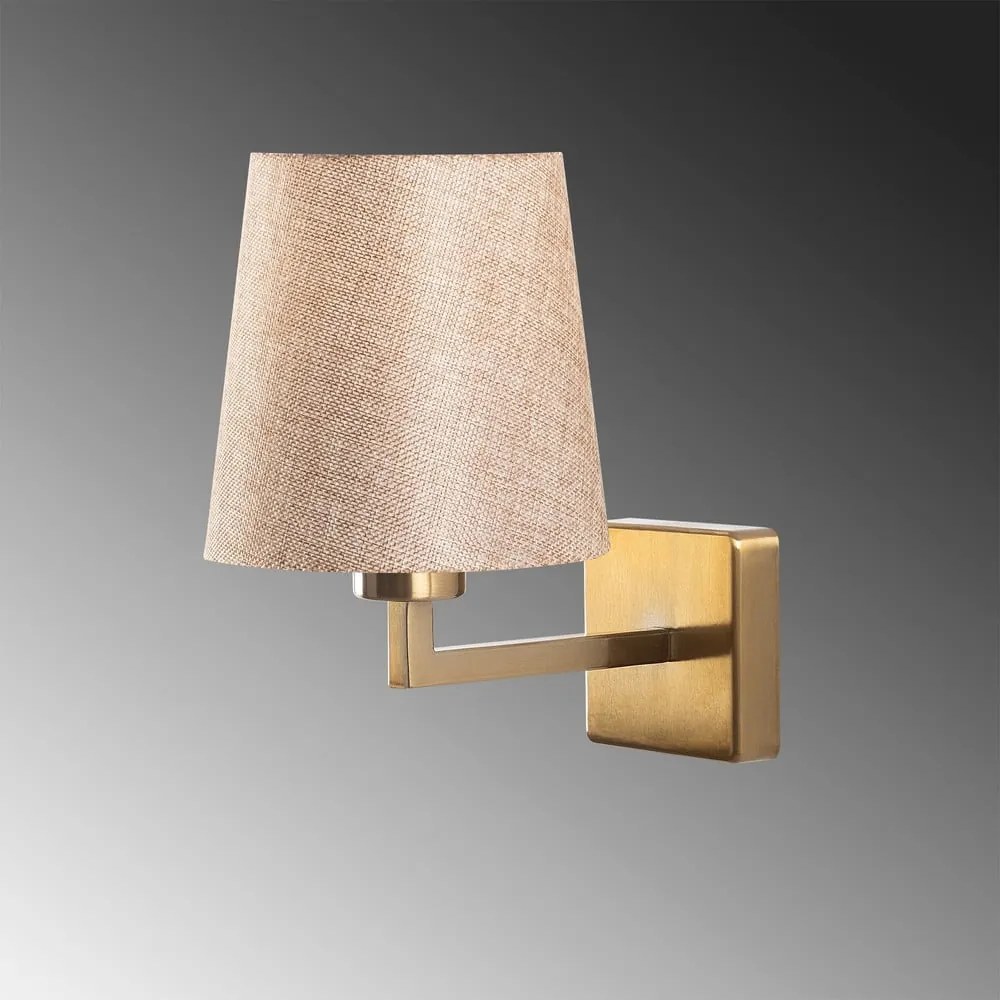 Bézs-aranyszínű fali lámpa ø 18 cm Profil – Opviq lights