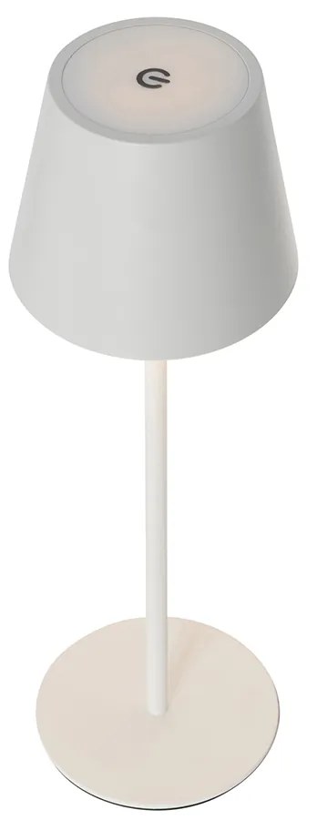 2 db asztali lámpa készlet fehérrel, dimmerrel és újratölthető - Murdock