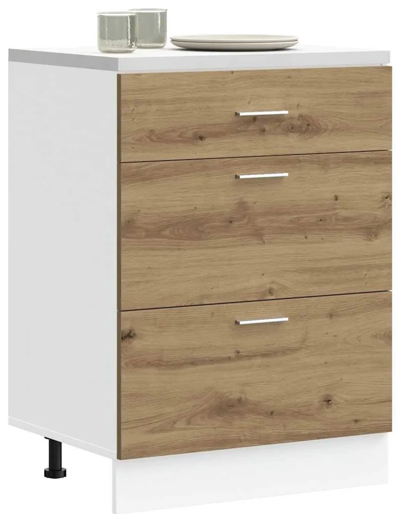 vidaXL “Lyon” konyhai alapszekrény Artisan Oak Engineered Wood