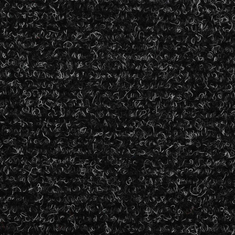 15 db sötétszürke öntapadós lépcsőszőnyeg 56x17x3 cm