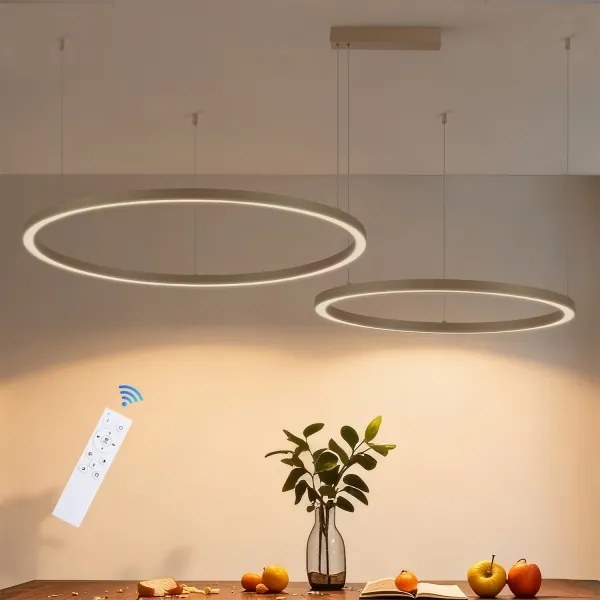 Brilagi - LED dimmelhető kábeles csillár PORTOFINO LED/98W/230V bézs + távirányító