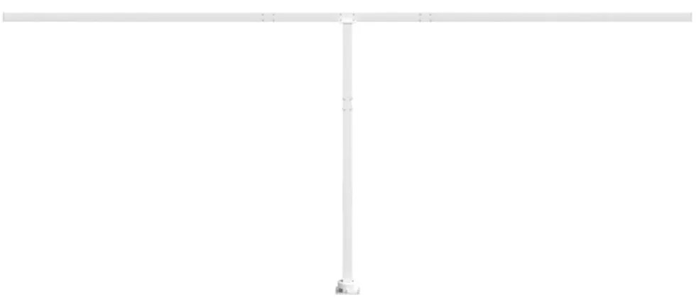 fehér vas napellenzőrúdszett 600 x 245 cm