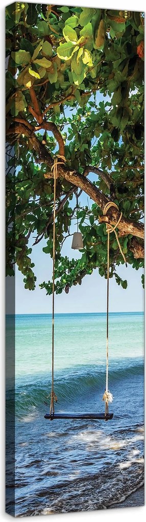 Vászonkép 45x145 Trópusi sziget tengerpart tenger óceán pihenés nyár napsütés