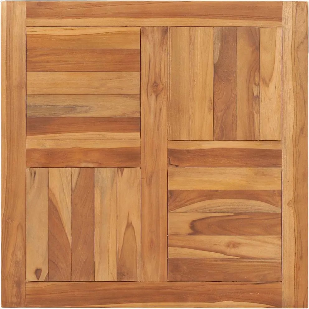 vidaXL tömör tíkfa asztallap 70 x 70 x 2,5 cm