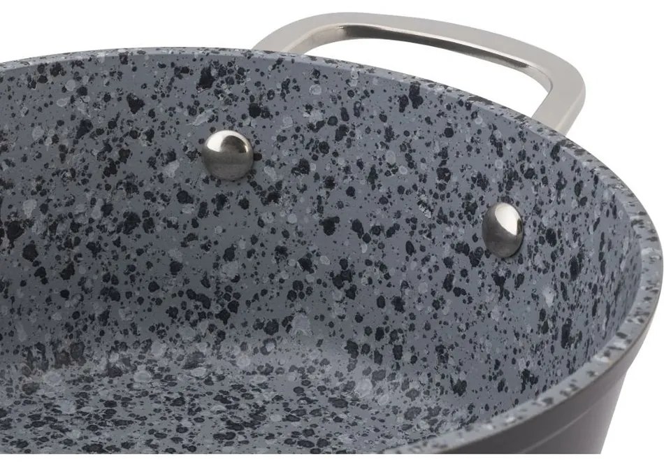 Lamart LT1254 serpenyő fedéllel Granit, átmérő 24cm