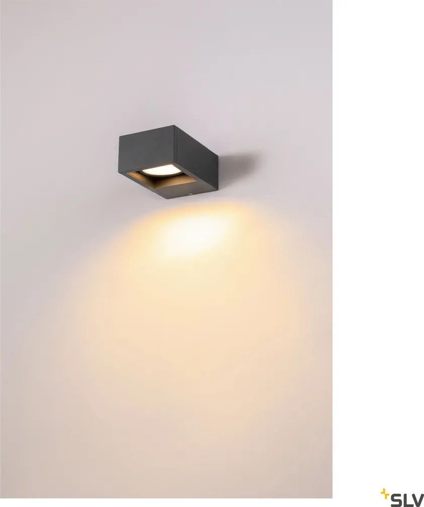 SLV 1004747 ESKINA Modern Kültéri Fali Lámpa Antracit LED IP65