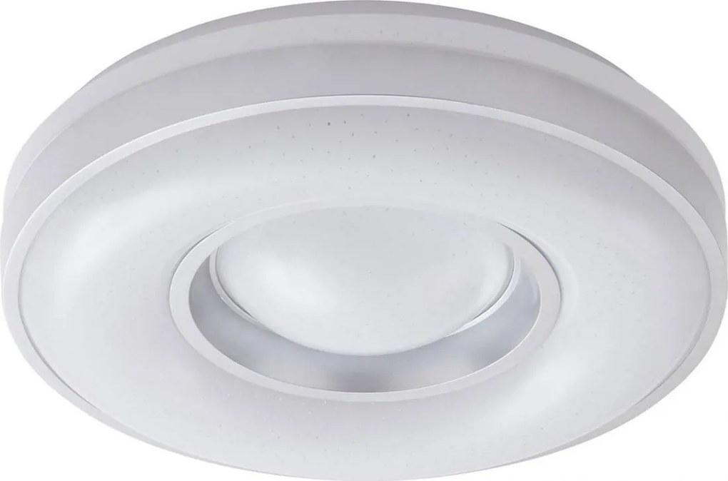 40.5 c m  átmérőjű Lindby Aaesha LED-mennyezeti  lámpa fehér/ezüst