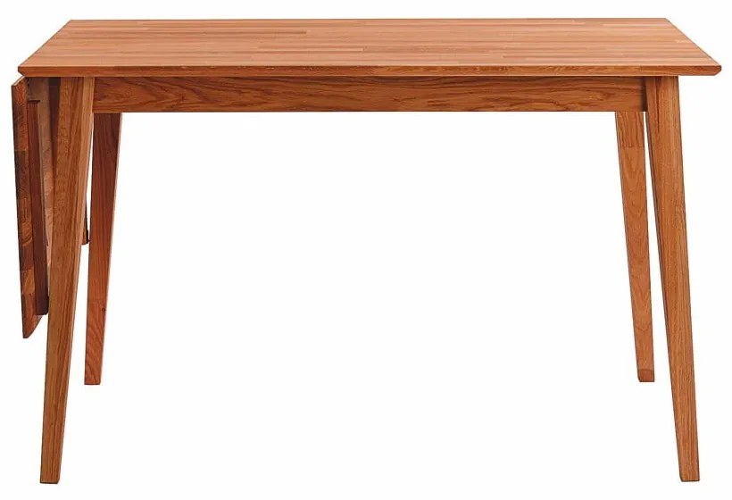 Filippa natúr tölgyfa étkezőasztal lehajtható asztallappal, 120 x 80 cm - Rowico