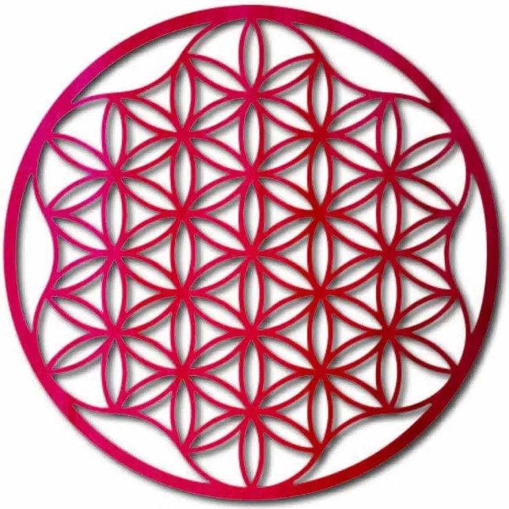 Mandala festmény a falon rétegelt lemezből, maximum 120 cm-ig