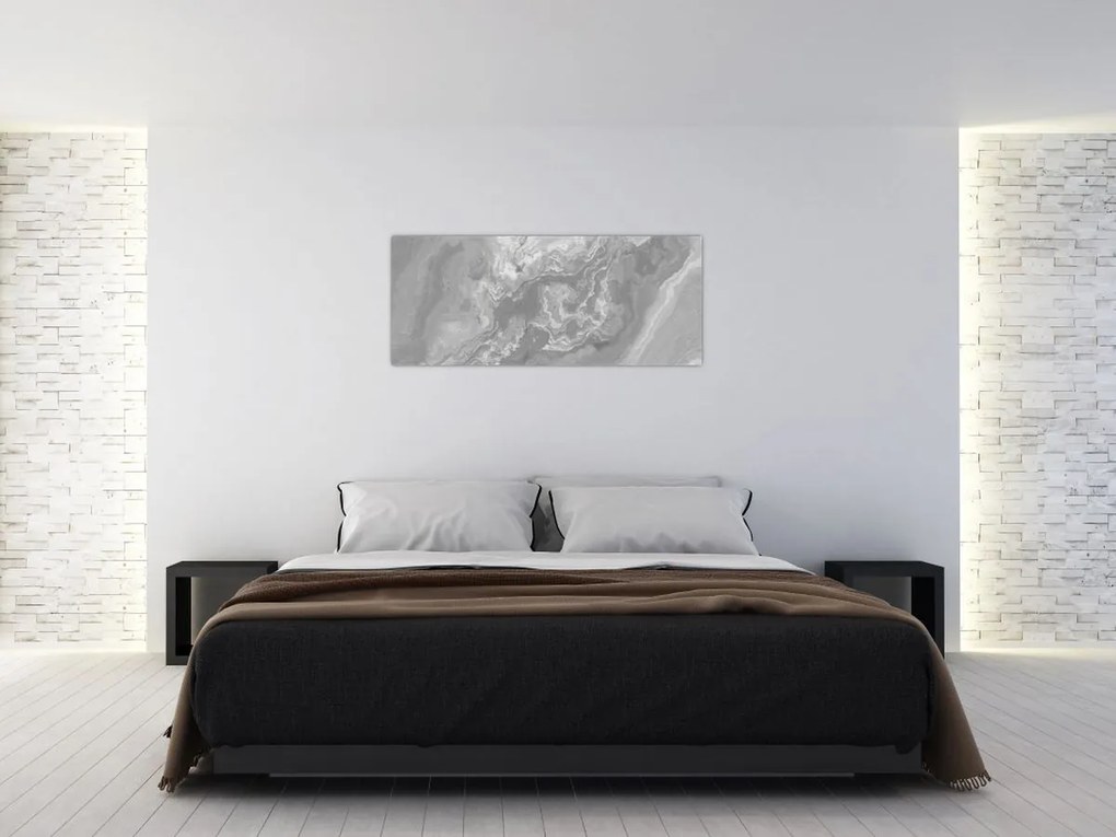 Kép - Márvány fekete-fehérben (120x50 cm)