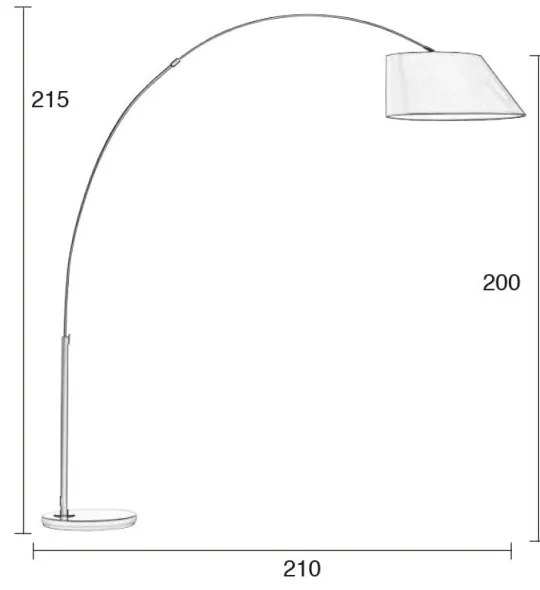 Arc fekete állólámpa - Zuiver
