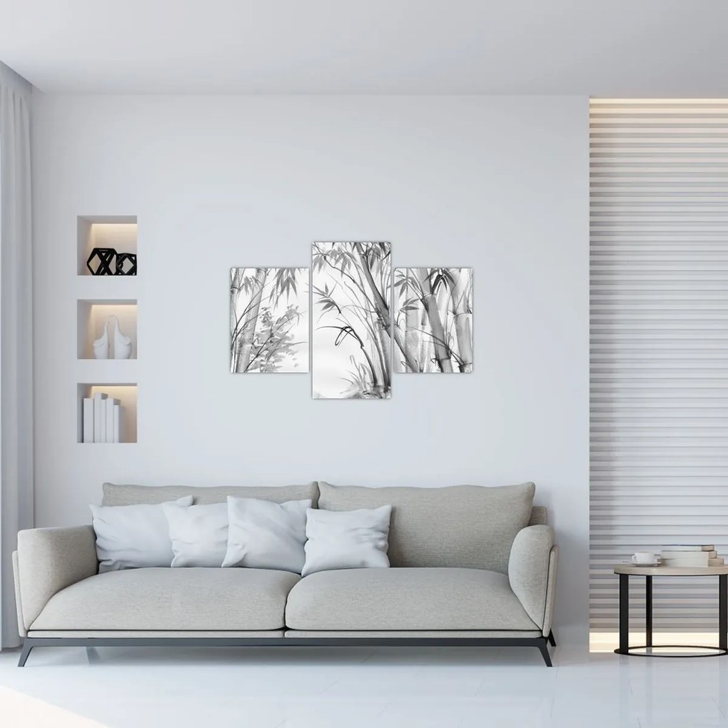Kép - Bambusz erdő (90x60 cm)