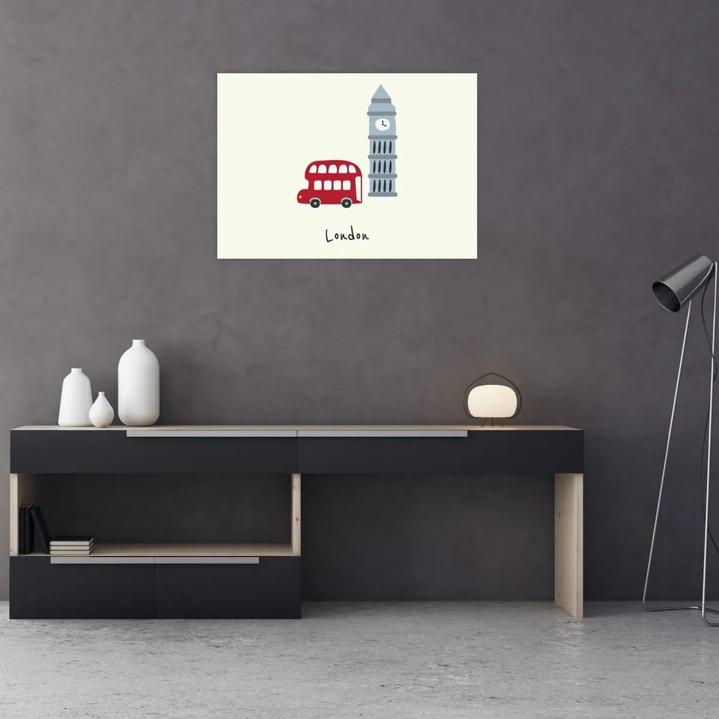 Üveg kép - Európa városai N⁰3 (70x50 cm)