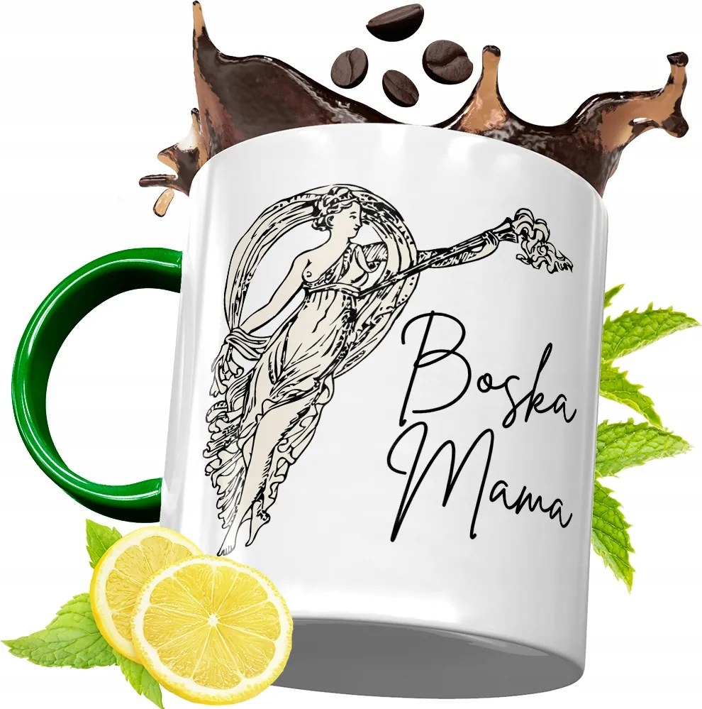 Zöld Bögre Anyukáknak Születésnapi Ajándék fényképes nyomtatással