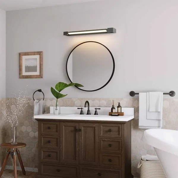 Brilagi - AQUA LINE LED fürdőszobai tükörvilágítás, 18W/230V, 60 cm, IP44, antracit