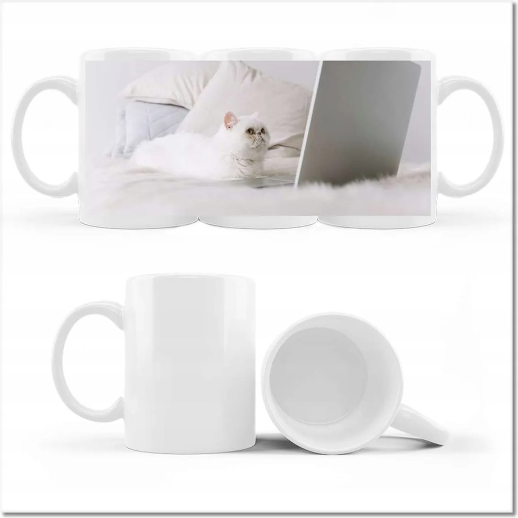 Nyomott mintás bögre Cica Cicák Macskák