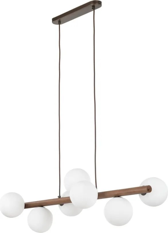 TK LIGHTING 10272 ESTERA Modern Függesztett Lámpa Fehér, Dió G9 IP20
