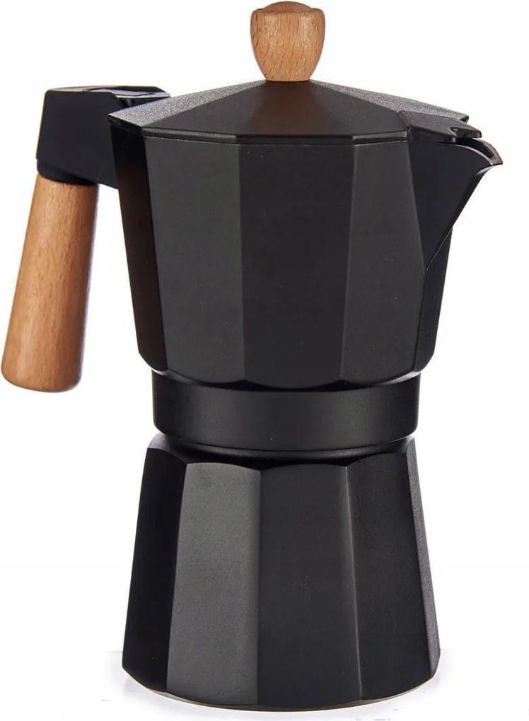 Kávéfőző Alumínium 300 ml Fekete