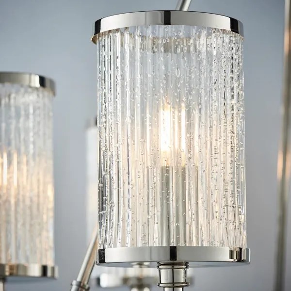 Endon 74128 - Csillár láncon EASTON 6xE14/6W/230V fényezett króm