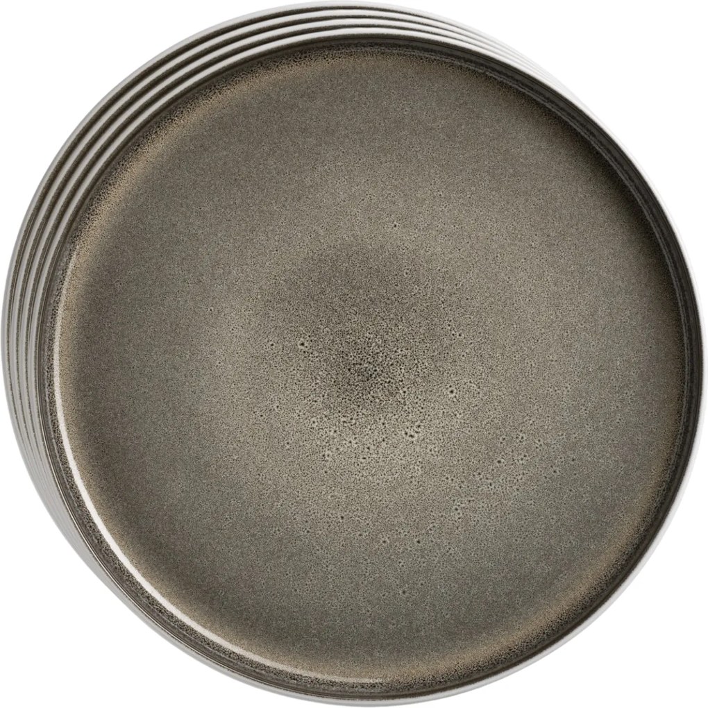 Mäser Lunaria Brown sekély tányérkészlet, 26 cm, 4db