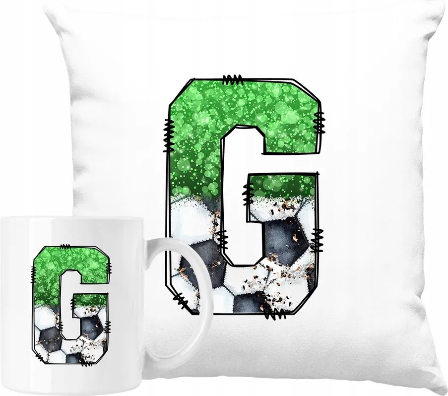 Bögre Szett Párna Labda Ábécé G betű 22 Ötlet Ajándék