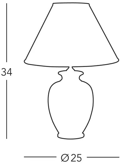 Kolarz A1354.71S - Asztali lámpa GIARDINO 1xE27/60W/230V átm. 25 cm