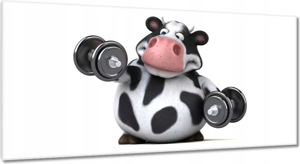 Képek 115x55 Zsíros tehén az edzőteremben