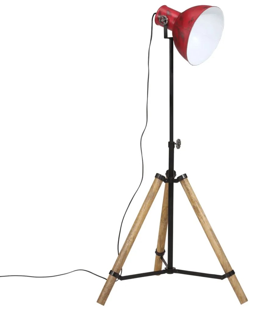 kopott piros fali lámpa 25 W 75x75x90-150 cm E27