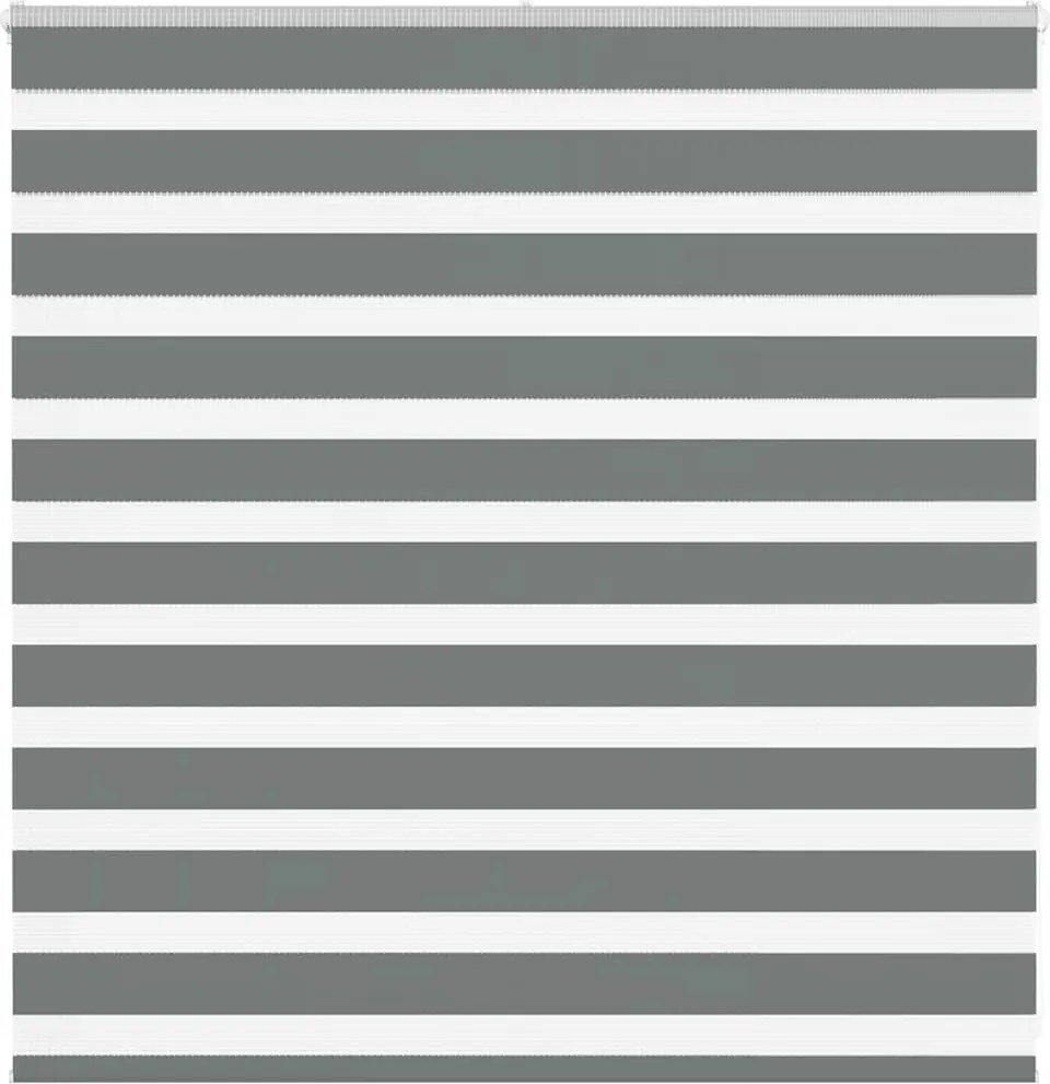 vidaXL zebrafüggönnyel sötét szürke szövetszélesség 140,9cm poliészter