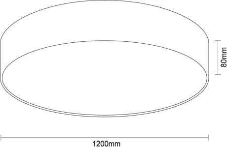 LED mennyezeti lámpatest LED/300W/230V 3000/4000/6500K átm. 120 cm fehér