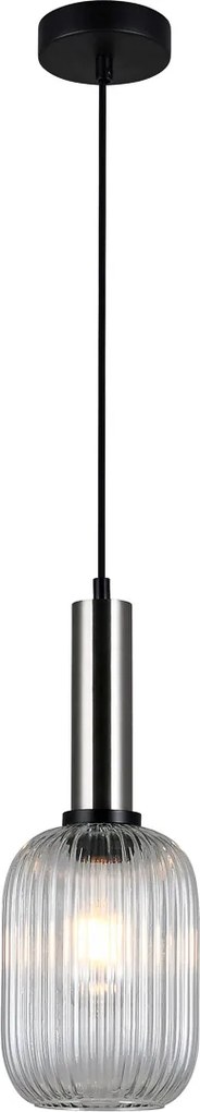 Italux glamour modern függeszték antiola nikkel átlátszó itxpnd-5588-1m-sccl