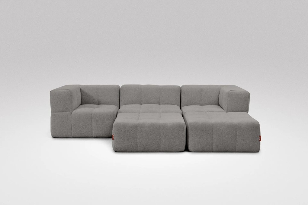 5 Dílná Modulární Pohovka – Šedá