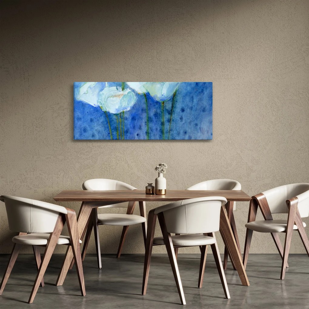 Kép - fehér tulipán (120x50 cm)