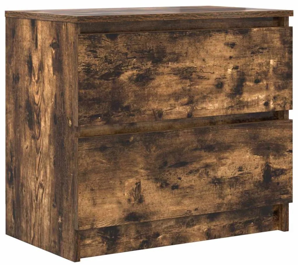 füstös tölgy színű szerelt fa TV-szekrény 60x35x54 cm