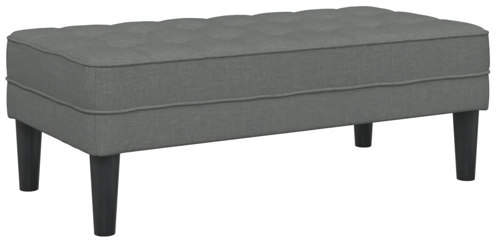 Pad Sötétszürke 113x57x39 cm Szövet