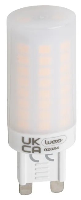 5 darabos G9 3 fokozatban dimmelhető opál LED izzó 4,5W 500 lm 2700K