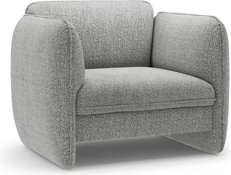 Világosszürke zsenília fotel Georgia – Micadoni