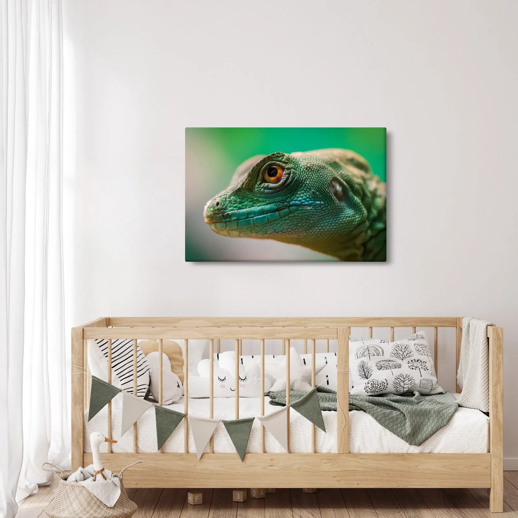Részletes kép a gyíkról (90x60 cm)