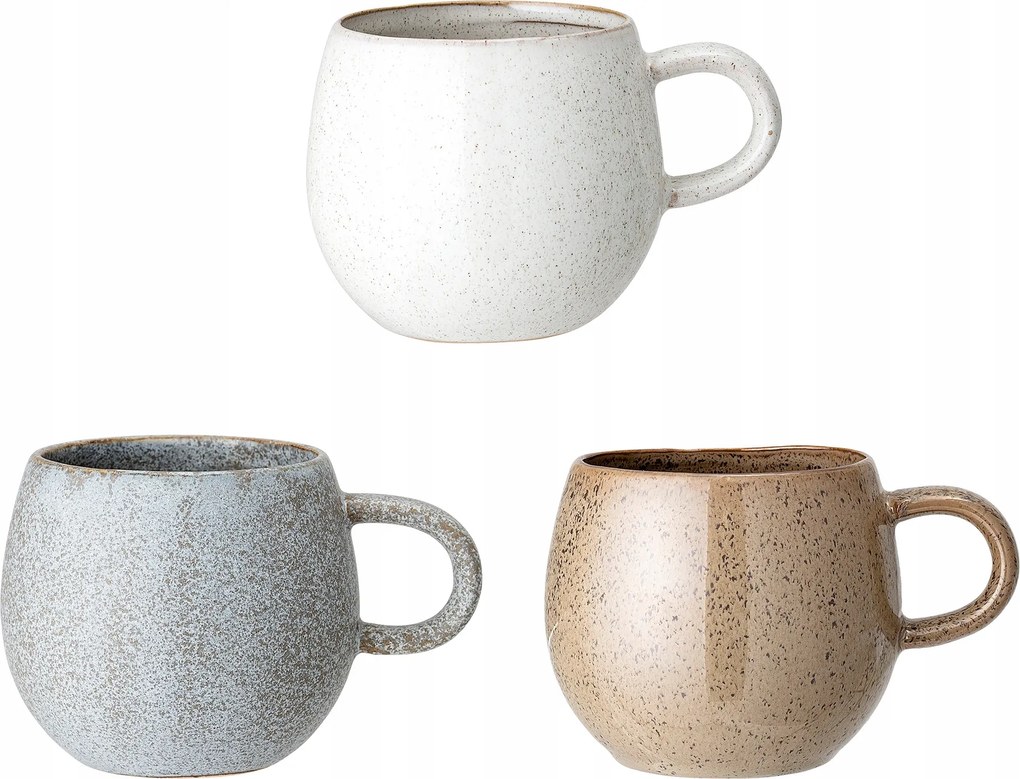 Bögrék Bloomingville Addison kerámia 3 db 500 ml