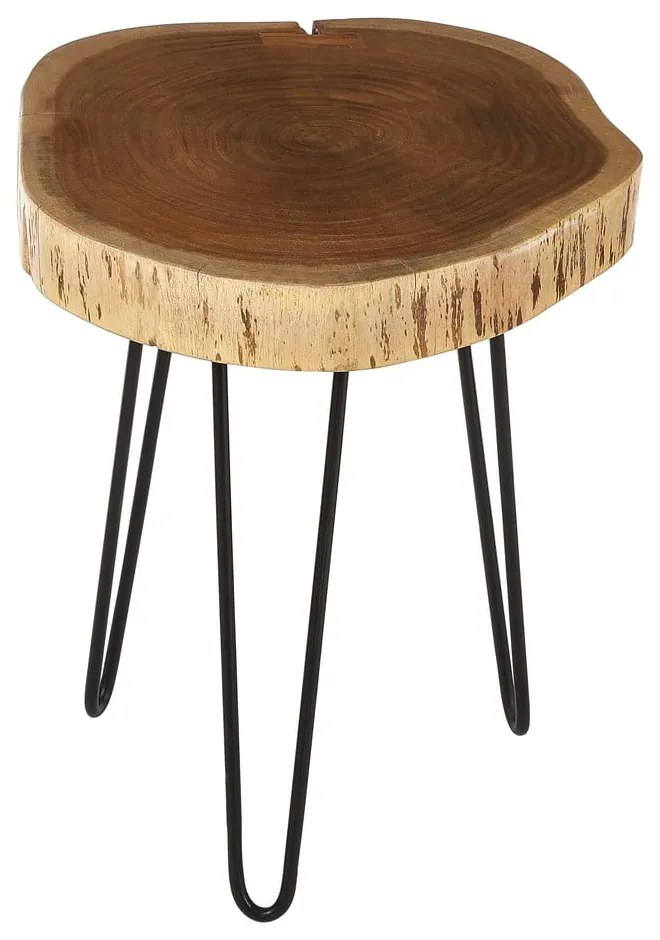 Tárolóasztal akácfa asztallappal 46x48 cm Nandri – Premier Housewares