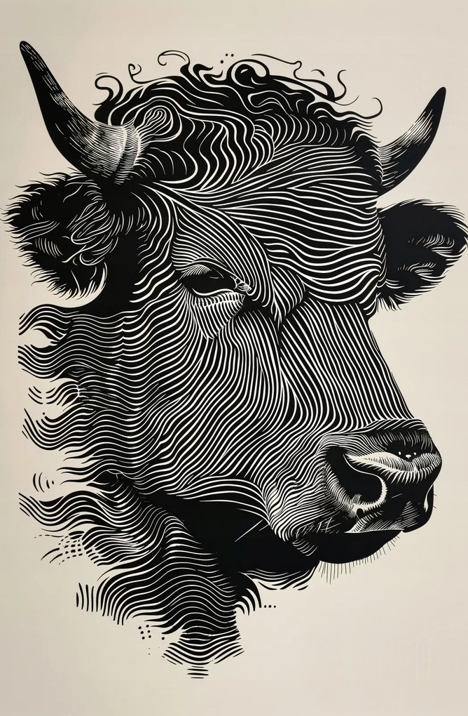 Poszter 56,6x86,4cm Bika fényes színekben