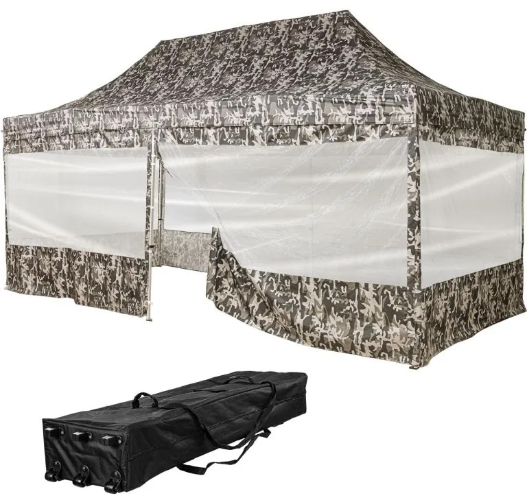 INSTENT PRO Kerti pavilon Urban 3 x 6 m + 4 oldalfal